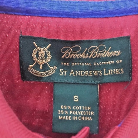Brooks Brothers Men’s St. Andrews Links Polo Sz S - Picture 3 of 8